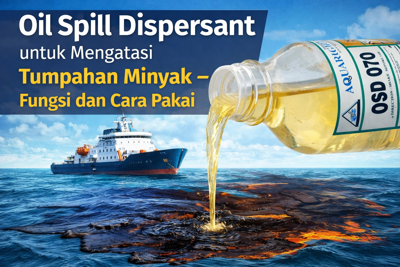 Oil Spill Dispersant untuk Mengatasi Tumpahan Minyak – Fungsi dan Cara Pakai