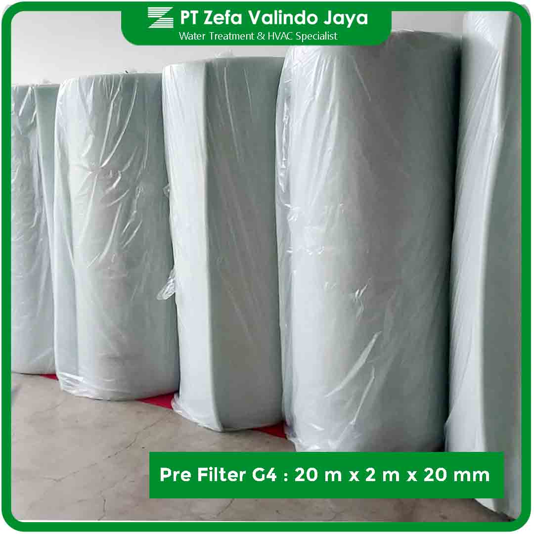 jual filter roll gulungan g4 tebal 20 mm 10 mm