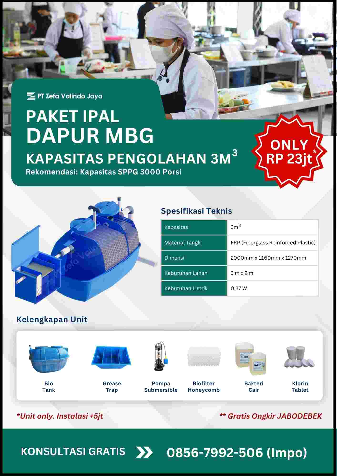 jasa pembuatan ipal dapur mbg sppg