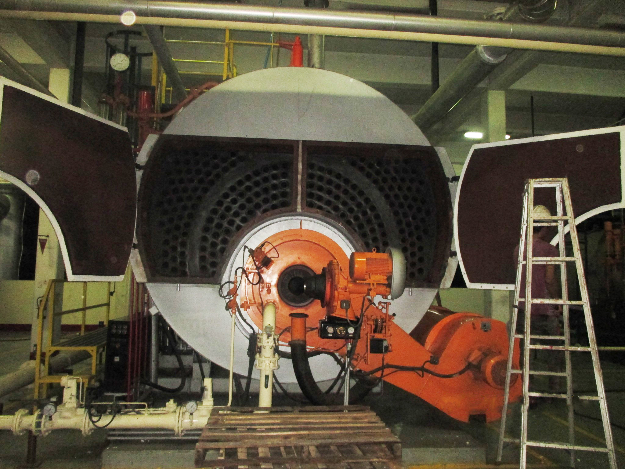 pH air boiler rendah