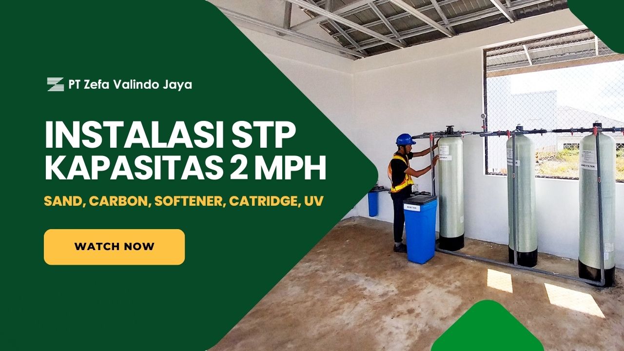 instalasi water treatment plant wtp air bersih
