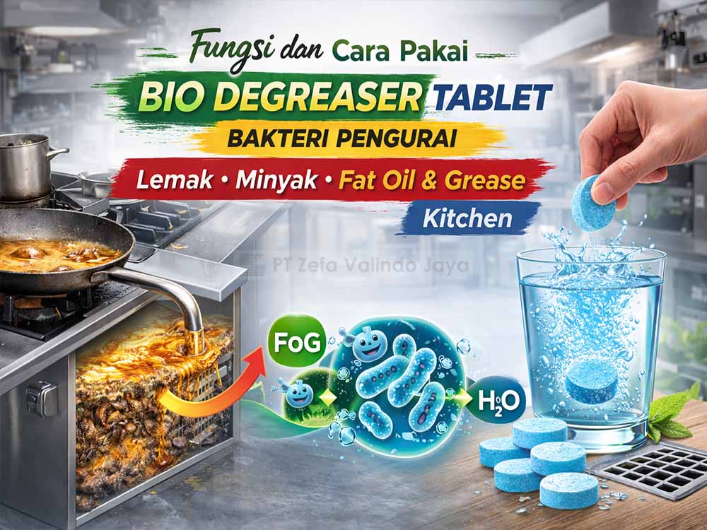 Bio Degreaser Tablet Bakteri Pengurai Minyak Grease Trap dan Dapur