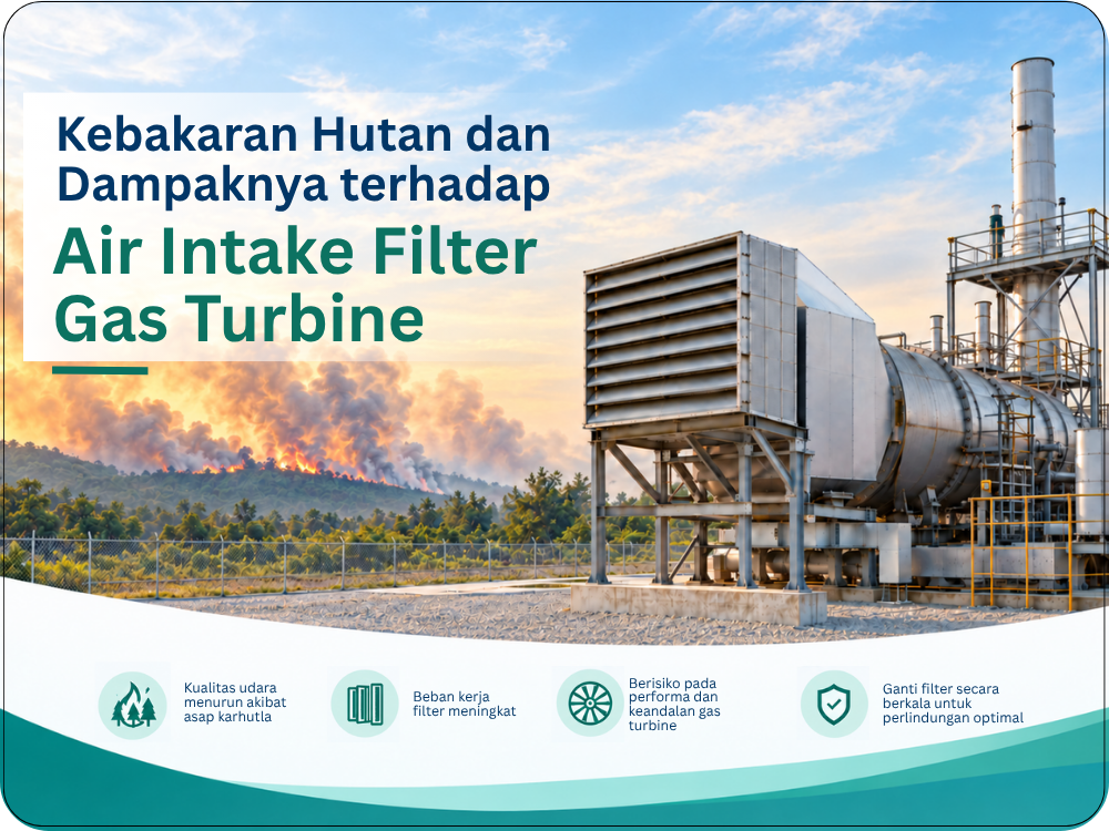 Kebakaran Hutan dan Dampaknya terhadap Air Intake Filter Gas Turbine