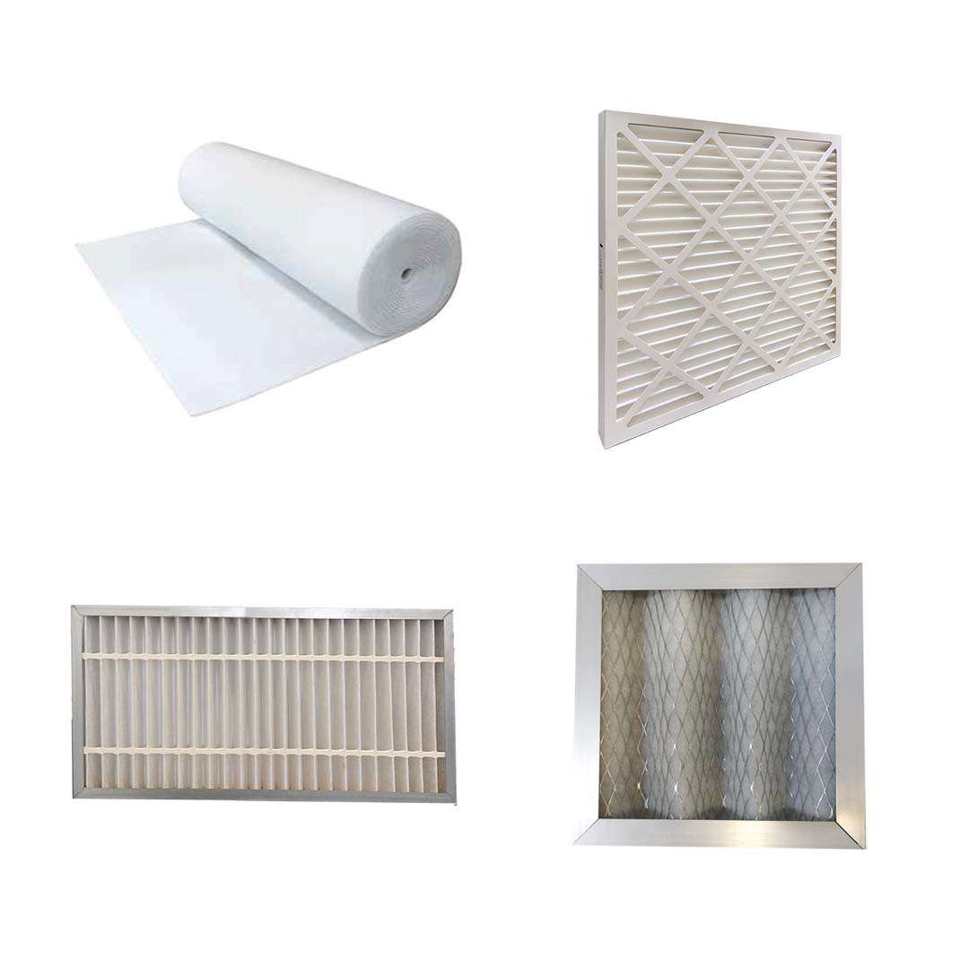 pre filter udara, filter roll, cardboard, aluminium, pocket