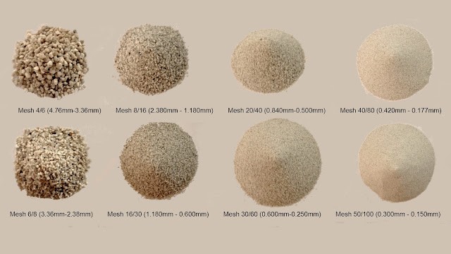 ukuran mesh sand filter pasir silika