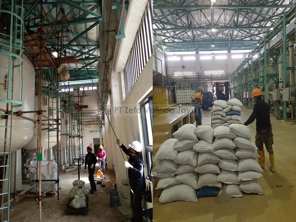 jasa penggantian media filter WTP di PT Cirebon Power