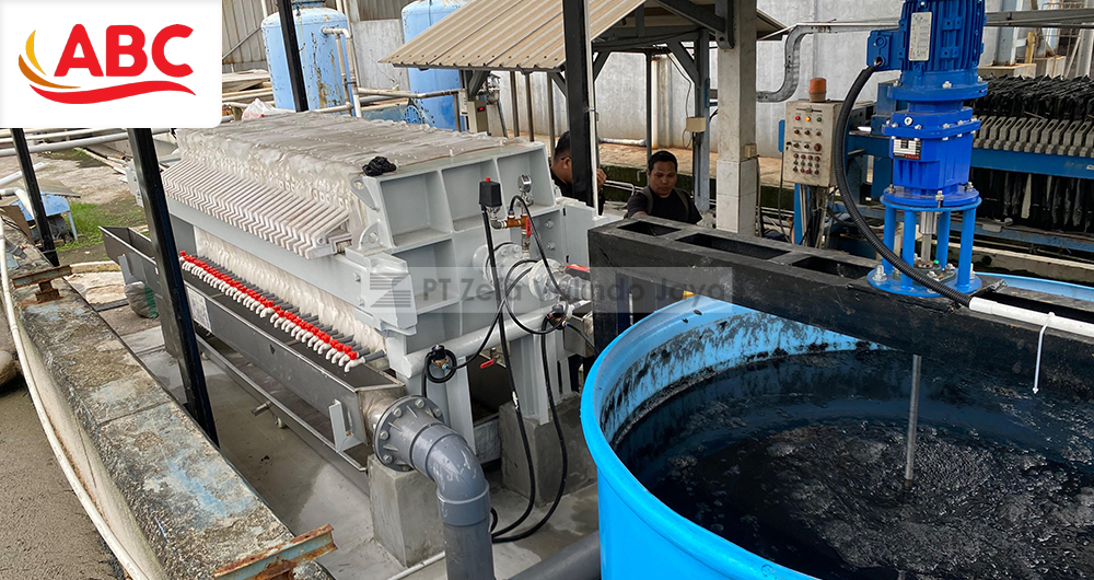 Instalasi Filter Press untuk Dewatering Lumpur IPAL