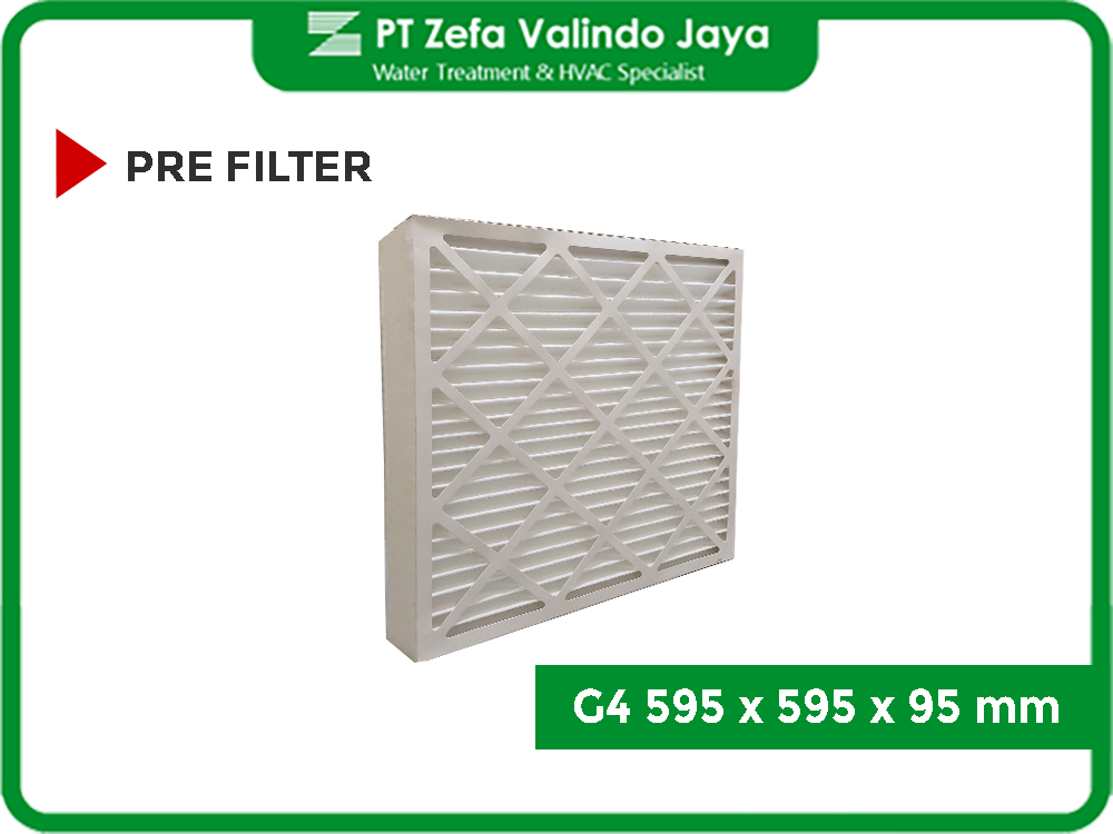 JUAL Pre Filter G4 595 x 595 x 95 mm 24" 24" 4"