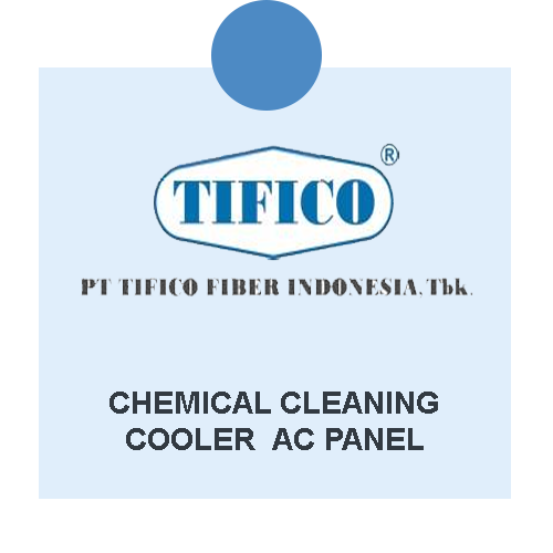 chemical cleaning cooler ac panel pt tifico fiber indonesia