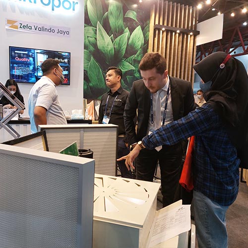 Refrigeration & HVAC Indonesia 2022 by PT Zefa Valindo Jaya and MIKROPOR to exhibit Pre Filter, Medium Fine Filter, HEPA Filter and HEPA housing, Air Purifier, Etc