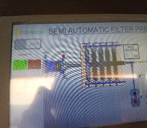 sensor dan sistem filter press untuk pemisahan padat cair WWTP